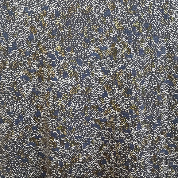 Sessun Sleeveless Abstract Blue Micro Dot Pattern Lightweight Midi Dress Size XS - Picture 9 of 16